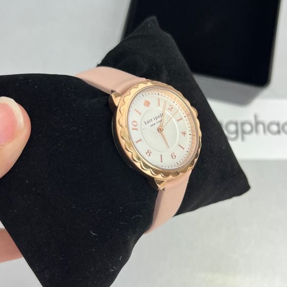 (New) Kate Spade นาฬิกาข้อมือของแท้ Pink Gold สายชมพู รูปที่ 7
