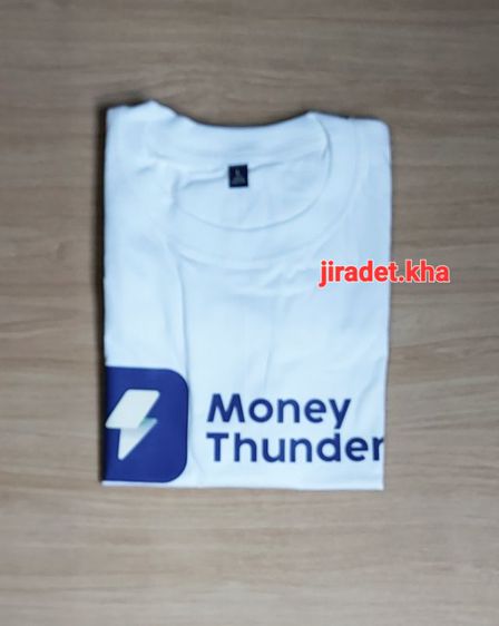 เสื้อยืดคอกลม Money Thunder สินค้าพรีเมี่ยม ป้ายไซส์ (L.) ขนาดรอบอก 40 นิ้ว ความยาวเสื้อ 29 นิ้ว เนื้อผ้าคุณภาพดีเป็นสินค้าใหม่ (Limited) รูปที่ 4