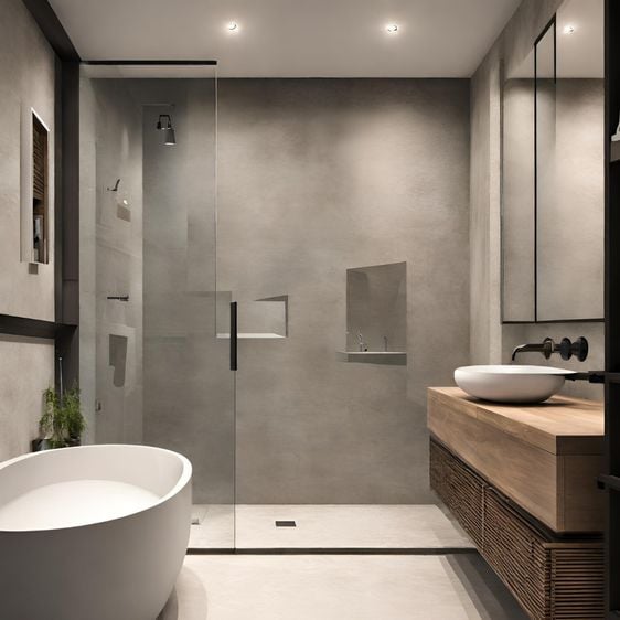 เสนอบิวอินห้องน้ำที่ดีเยี่ยมจาก บริษัท Cicon Interior รูปที่ 1