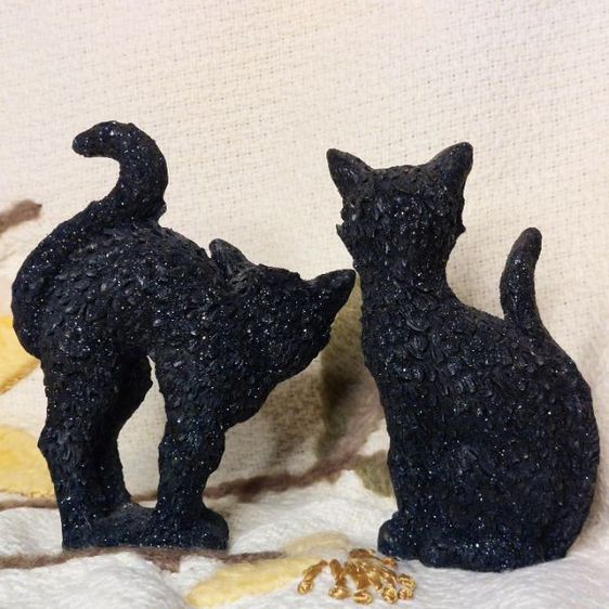 น้องแมวคู่สีดำ งานสวย มีความระยิบระยับ สภาพสมบูรณ์ครับ 🐈‍⬛️ รูปที่ 5