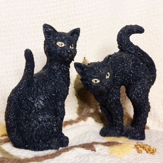 น้องแมวคู่สีดำ งานสวย มีความระยิบระยับ สภาพสมบูรณ์ครับ 🐈‍⬛️ รูปที่ 3