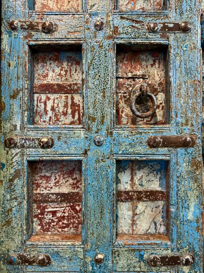 ประตูไม้เก่าสีฟ้า รูปที่ 10