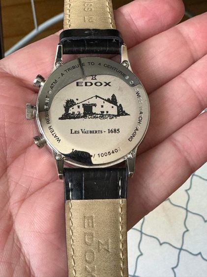 Edox Les Vauberts Chronograph 10408 แท้ รูปที่ 2