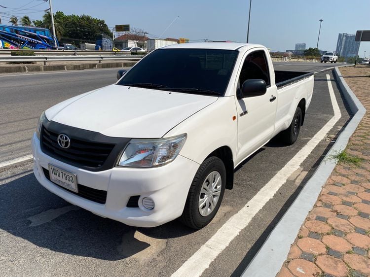 Toyota Hilux Vigo Champ 2014 2.7 J Single Cab Pickup เบนซิน ไม่ติดแก๊ส เกียร์ธรรมดา ขาว รูปที่ 3