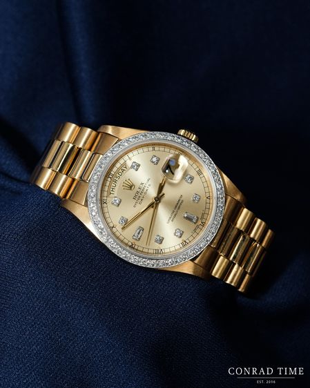 Rolex Day-Date 18048 Champagne Diamond Dial 1979 36mm. รูปที่ 11