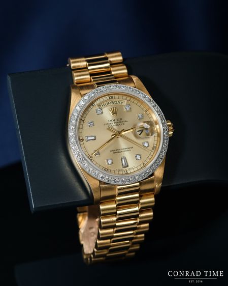 Rolex Day-Date 18048 Champagne Diamond Dial 1979 36mm. รูปที่ 10
