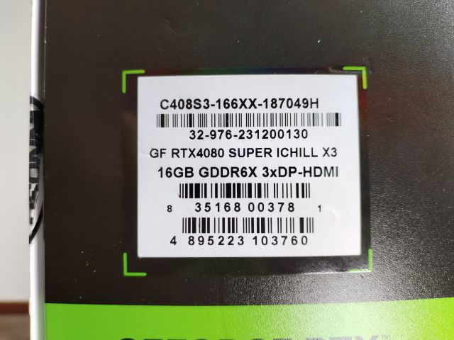 INNO3D GEFORCE RTX 4080 SUPER ICHILL X3 - 16GB GDDR6X

 รูปที่ 2
