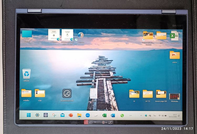 โลโนโว Yoga 530 สีฟ้า บอดีอลูมิเนียม Screen Size	14.0 inch Processor	Intel Core i3-7130U Processor Speed	2.7 GHz up to 3.4 GHz  รูปที่ 8