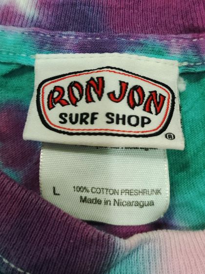 เสื้อยืดมัดย้อม RON JON🧔🏾🌊วินเทจ รูปที่ 8