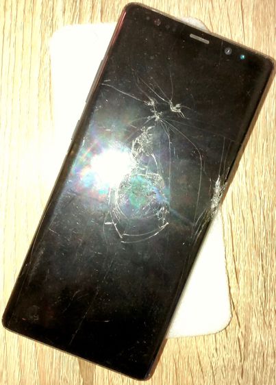ซาก Samsung Galaxy Note8 สีดำ64G เครื่องแตกตามรุป บอร์ดและอะไหล่ใช้ได้ปกติ รูปที่ 2