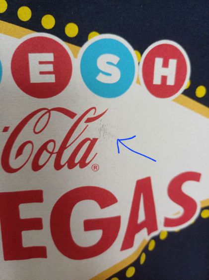 At Coca Cola Las Vegas T-shirt Size XL
เสื้อยืด สีกรมท่า  รูปที่ 7