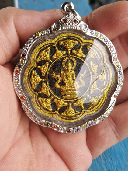 จตุคาม หลักเมืองเขาอ้อ พิมพ์2 หน้า เนื้อผงยาวาสนาจินดามณี ตะกรุดเงิน เลี่ยมตลับเงิน พร้อมบูชา รูปที่ 3