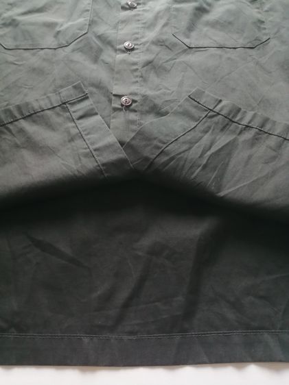 0149 เสื้อเชิ้ตแขนยาว Long Sleeve Shirt ทรงช่าง สไตล์วินเทจ Vintage Workwear กระดุมตาแมว รูปที่ 9