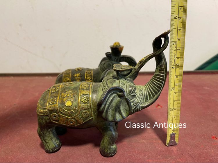 ช้าง คู่ทองเหลืองสะสม รูปที่ 7