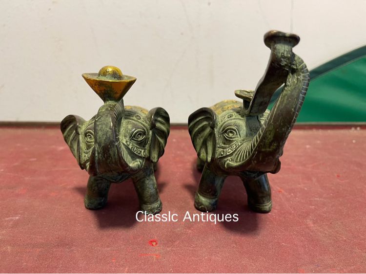 ช้าง คู่ทองเหลืองสะสม รูปที่ 3