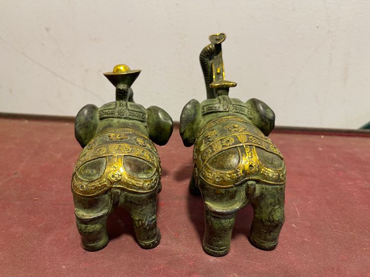 ช้าง คู่ทองเหลืองสะสม รูปที่ 5