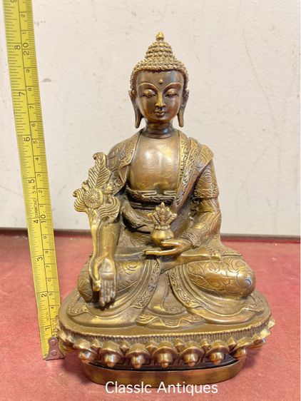 พระหมอยา ธิเบตทองเหลืองสะสมA1 รูปที่ 5