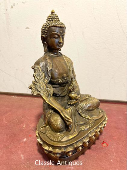 พระหมอยา ธิเบตทองเหลืองสะสมA1 รูปที่ 2