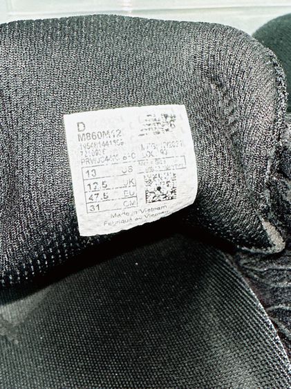 รองเท้า New Balance Sz.13us47.5eu31cm รุ่น860 V12 สีดำ สภาพสวย ไม่ขาดซ่อม ใส่วิ่งออกกำลังจริงจังดี รูปที่ 13