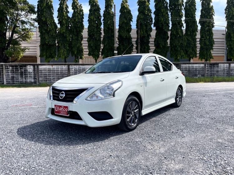 Nissan Almera 2018 1.2 V Sedan เบนซิน ไม่ติดแก๊ส เกียร์อัตโนมัติ ขาว