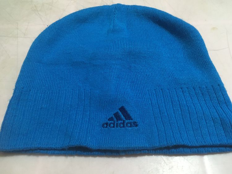 หมวกไหมพรม แบรนด์ Adidas สีฟ้าอมน้ำเงิน รูปที่ 3