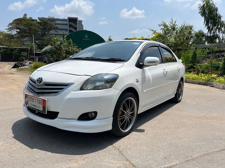 Toyota Vios 2013 1.5 E Sedan เบนซิน ไม่ติดแก๊ส เกียร์อัตโนมัติ ขาว
