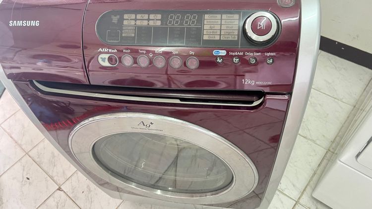 เครื่องซักผ้า Samsung ขนาด 12 กิโลอบแห้งเจ็ดกิโลมือสองสภาพพร้อมใช้งานได้ปกติ รูปที่ 7