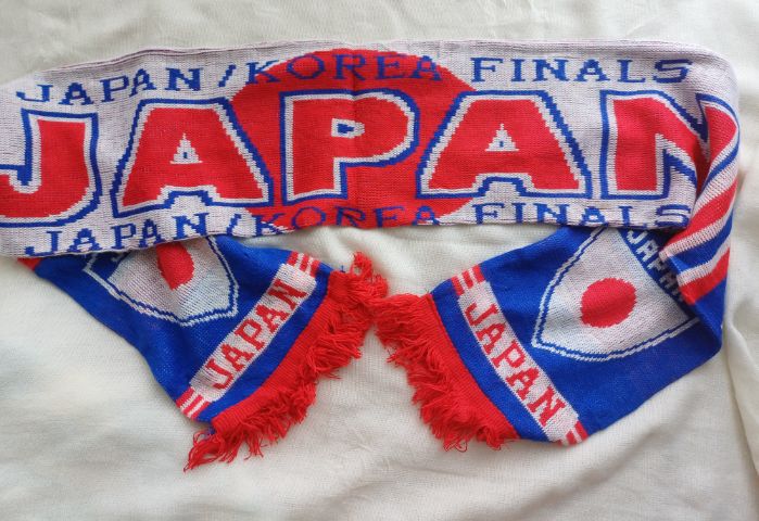 Japan Korea Final Scarf กีฬาฟุตบอล น้ำเงิน แดง ขาว
Made in UK รูปที่ 5