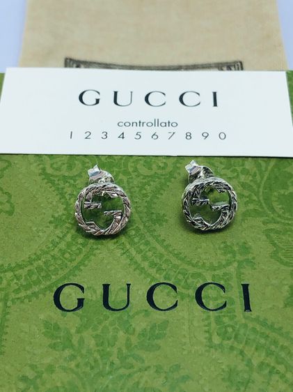 Gucci silver earring (67025) รูปที่ 3