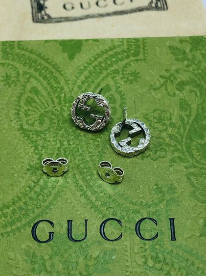 Gucci silver earring (67025) รูปที่ 5