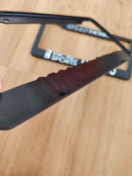 กรอบป้ายทะเบียน AKIMOTO ยุค90 สำหรับใส่ป้ายทะเบียนแบบปัจจุบันครับ ของใหม่ ครบคู่หน้าหลังเลย ท่านใดชอบของตบแต่งตรงยุคแนะนำ เหลือคู่สุดท้าย รูปที่ 7