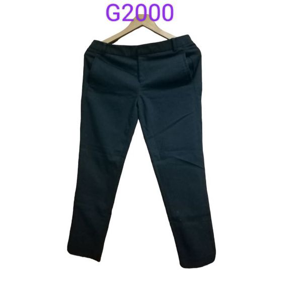 อื่นๆ ไม่มีแขน Clearance sales:G2000 cropped skinny trousers กางเกงใส่ทำงานสีกรมท่า เอว32ยาว34 นิ้ว