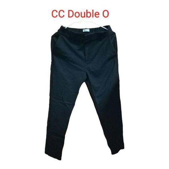 Clearance sales:CC Double O trousers: size 2  กางเกงใส่ทำงานสุภาพสตรี  สีดำ เอว 26 ยืดได้เอวสม็อคช่วงหลัง ยาว 35 นิ้ว มีกระเป๋าข้าง สภาพดี ใส่2-3 ครั้ง จากนั้นเก็บใส่ตู้ รูปที่ 12
