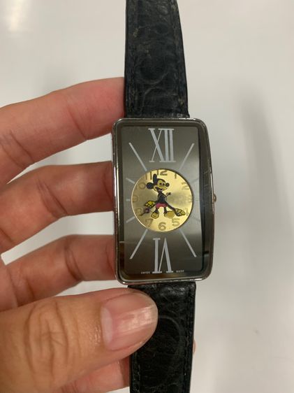 นาฬิกา มิคกี้เม้าส์ Mickey Mouse แขนเป็นเข็ม ทรงเหลี่ยมทรงแท็งก์ tank รูปที่ 2