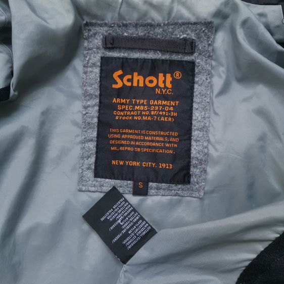 Schott NYC Black Hooded Vest รอบอก 45” รูปที่ 6
