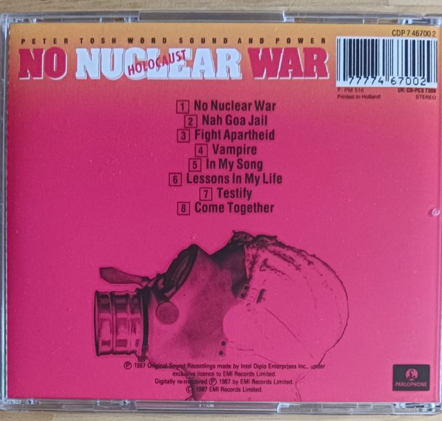 CD Peter Tosh - No Nuclear War  รูปที่ 3