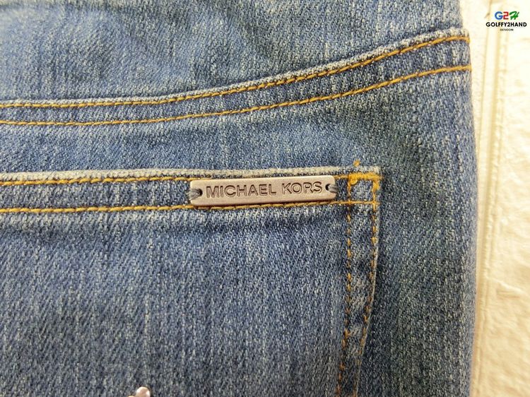 MK MICHAEL KORS แท้ เอว30 ญ กางเกงยีนส์ขายาวสปอต รูปที่ 8