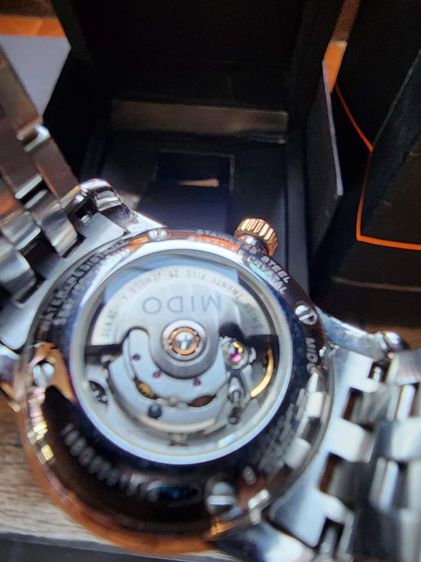นาฬิกา Mido Baroncelli automatic lady
m7600.9.69.1 Swiss Made Automatic 
หน้าปัดมุข หลักเพชรแท้12เม็ด  รูปที่ 8