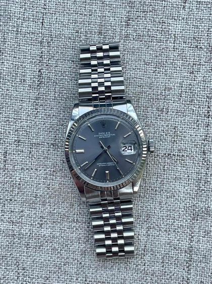 นาฬิกาหน้าหายาก Vintage Rolex Datejust 1603 Automatic หน้าเทาหายากหน้าปัด36มิลสาย5.7นิว รูปที่ 4