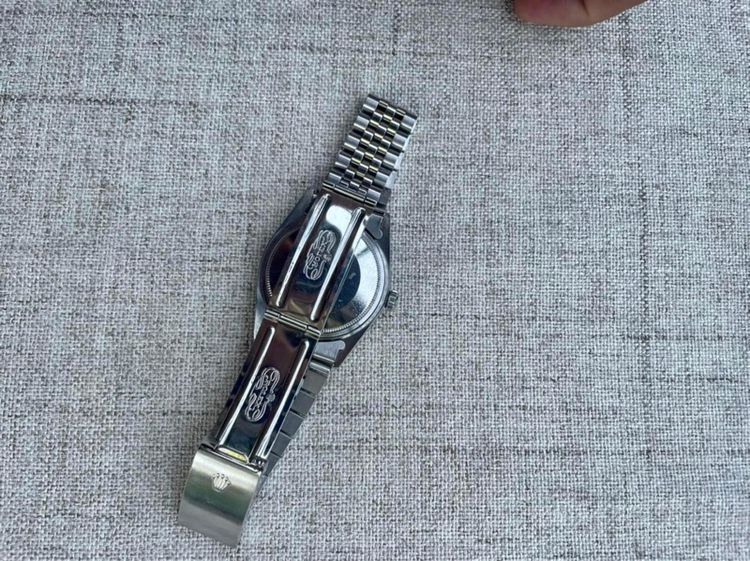 นาฬิกาหน้าหายาก Vintage Rolex Datejust 1603 Automatic หน้าเทาหายากหน้าปัด36มิลสาย5.7นิว รูปที่ 10