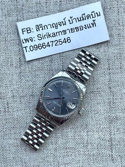 นาฬิกาหน้าหายาก Vintage Rolex Datejust 1603 Automatic หน้าเทาหายากหน้าปัด36มิลสาย5.7นิว รูปที่ 7