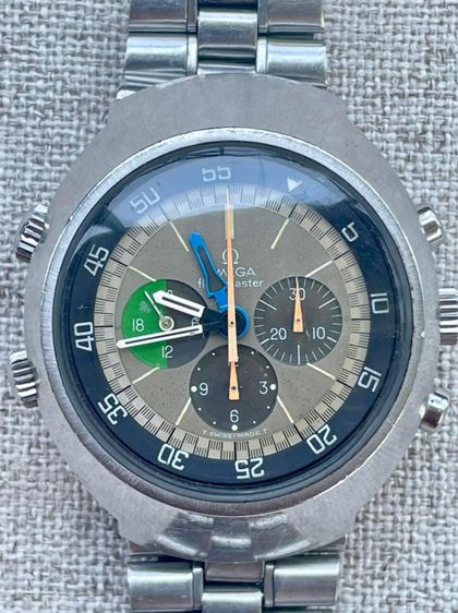 นาฬิกาไขลานนักบินตัว Top Vintage Pilot Watch Omega Flighmaster 24H Ref. 145.013 Caliber 910 Original Dial 1970’s หน้าปัด44มิลขนาดสาย5นิ้ว รูปที่ 10