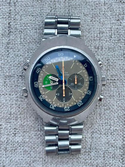 นาฬิกาไขลานนักบินตัว Top Vintage Pilot Watch Omega Flighmaster 24H Ref. 145.013 Caliber 910 Original Dial 1970’s หน้าปัด44มิลขนาดสาย5นิ้ว รูปที่ 5