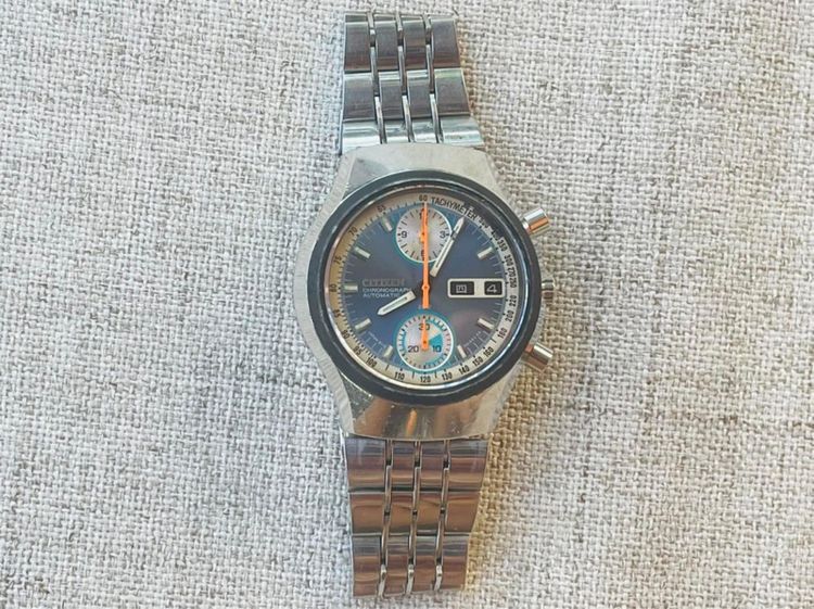 นาฬิกาจับเวลา Vintage CITIZEN Chronograph FLYBACK Automatic 67-9011 1970’s รูปที่ 7