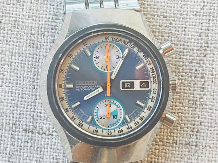 นาฬิกาจับเวลา Vintage CITIZEN Chronograph FLYBACK Automatic 67-9011 1970’s รูปที่ 2