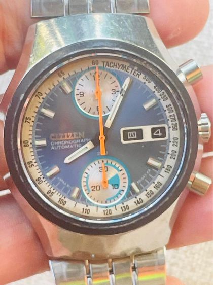 นาฬิกาจับเวลา Vintage CITIZEN Chronograph FLYBACK Automatic 67-9011 1970’s รูปที่ 5