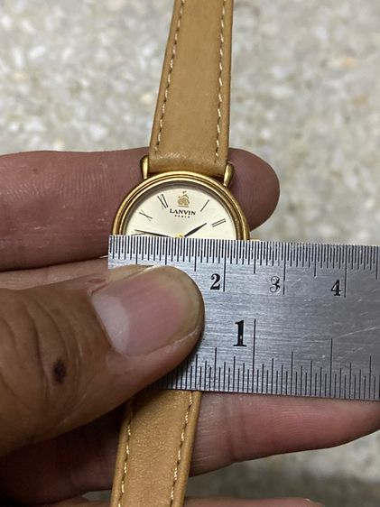 นาฬิกายี่ห้อ LANVIN  ควอทซ์  แปรีส  เมดสวิส ของแท้มือสอง ทองหนาสวย  ตัวเรือนกว้าง 26 มิลลิเมตร  1900฿ รูปที่ 7
