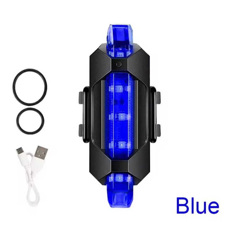 ไฟ LED ติดท้ายจักรยาน ชาร์จ USB ได้ กันน้ำ สะดวกสบาย รูปที่ 8