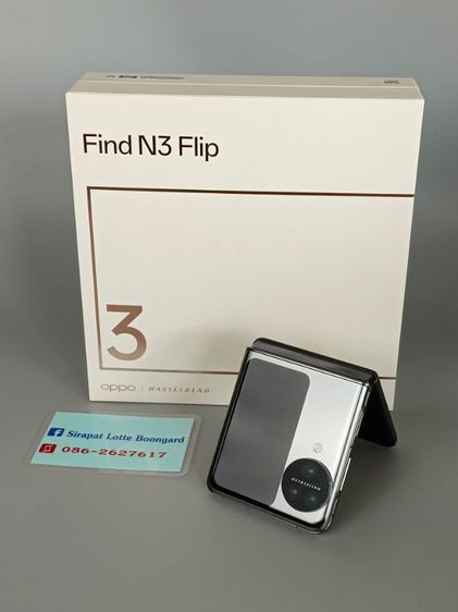 
oppo Find N3 Flip 12 256 สวยมาก เครื่อง 2อาทิตย์ แท้ครบกล่อง ประกันเต็มปี
 รูปที่ 1