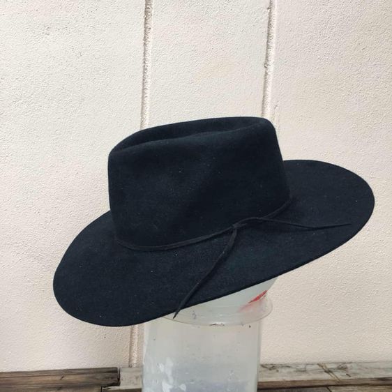 หมวกคาวบอย สักหราด สีดำ  Made in Australian รูปที่ 2